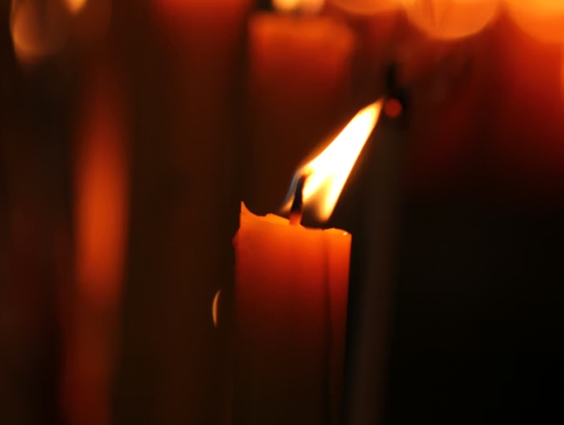 bougie allumée